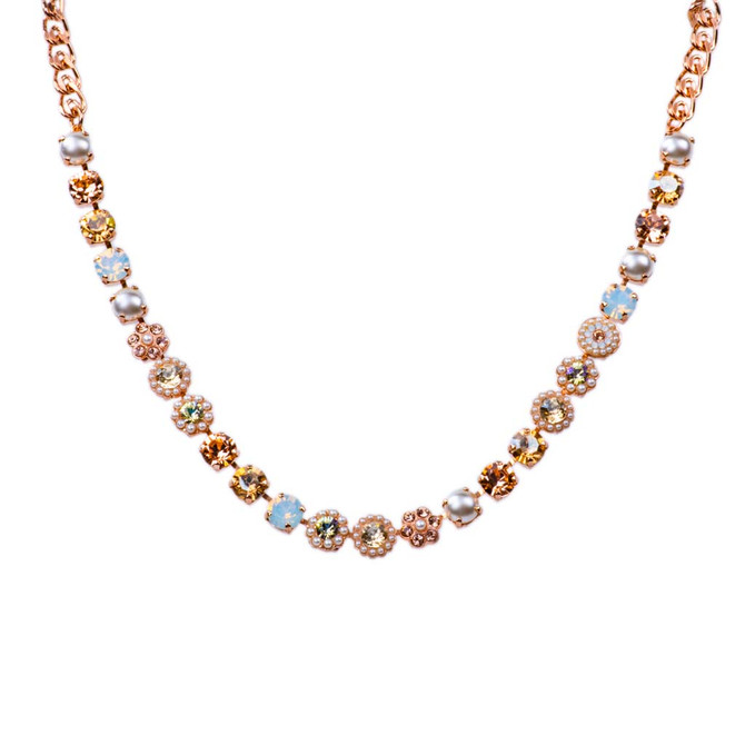 Mariana Must-Have Mixed Element Necklace in Cookie Dough - Rose Gold