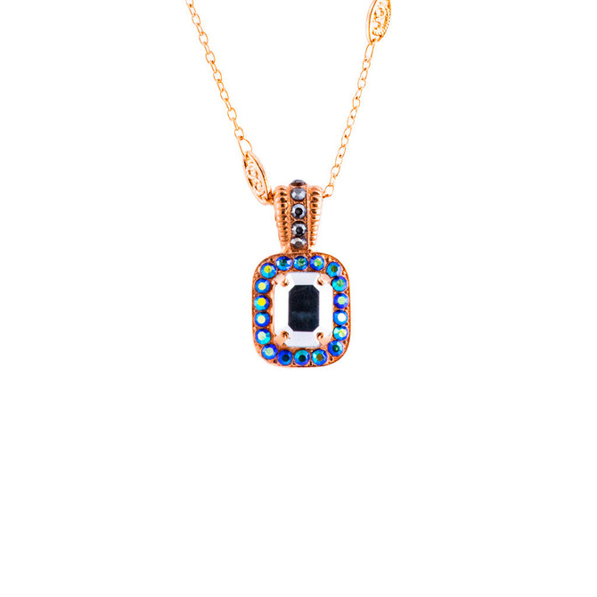 Mariana Emerald Cut Cluster Pendant in Rocky Road - Preorder