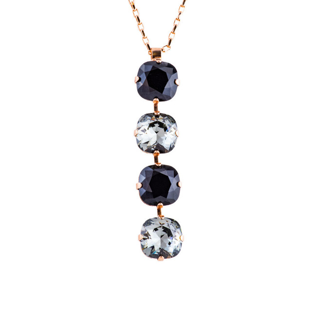 Mariana Lovable Four Stone Cushion Cut Pendant in Rocky Road - Preorder