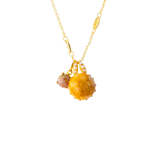 Mariana Double Stone Lovable Pendant in Butter Pecan - Preorder