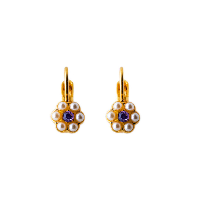 Mariana Petite Flower French Wire Earrings in Blue Moon - Preorder