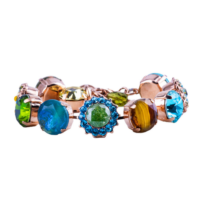 Mariana Extra Luxurious Rosette Bracelet in Pistachio - Preorder