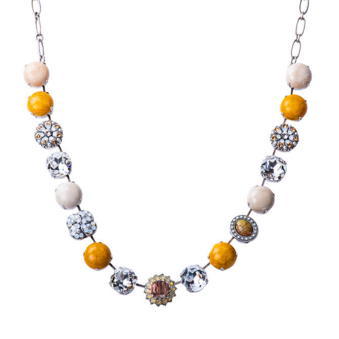 Mariana Extra Luxurious Cluster Necklace in Butter Pecan - Preorder