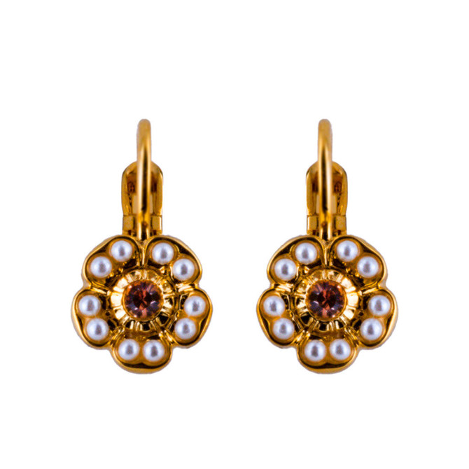 Mariana Petite Cosmos French Wire Earrings in Cookie Dough - Preorder