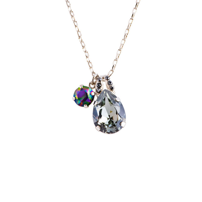 Mariana Double Stone Pear Pendant in Rocky Road - Preorder