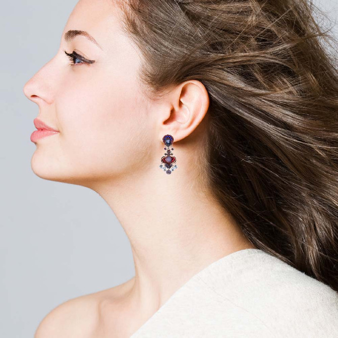 Ayala Bar Primary Impressions Fire Hazard Earrings
