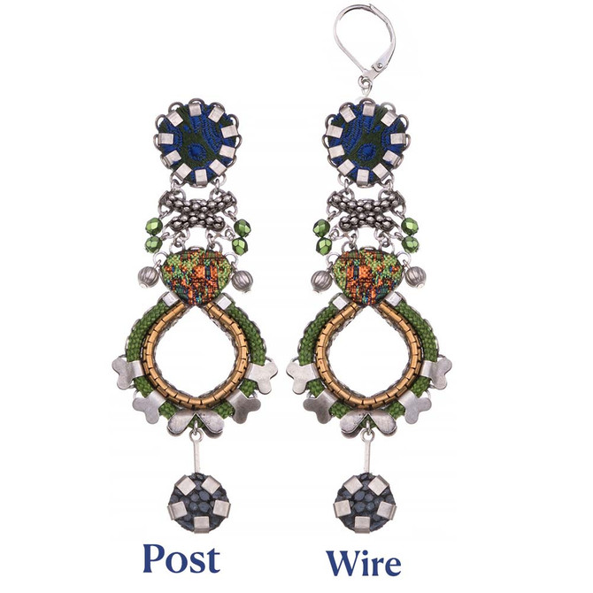 Ayala Bar Moss Rock Fruit Salad Earrings