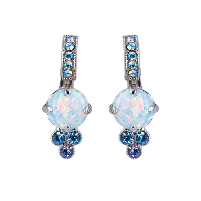 Mariana Must-Have Trio Cluster Embellished Leverback Earrings in Ice Queen - Preorder