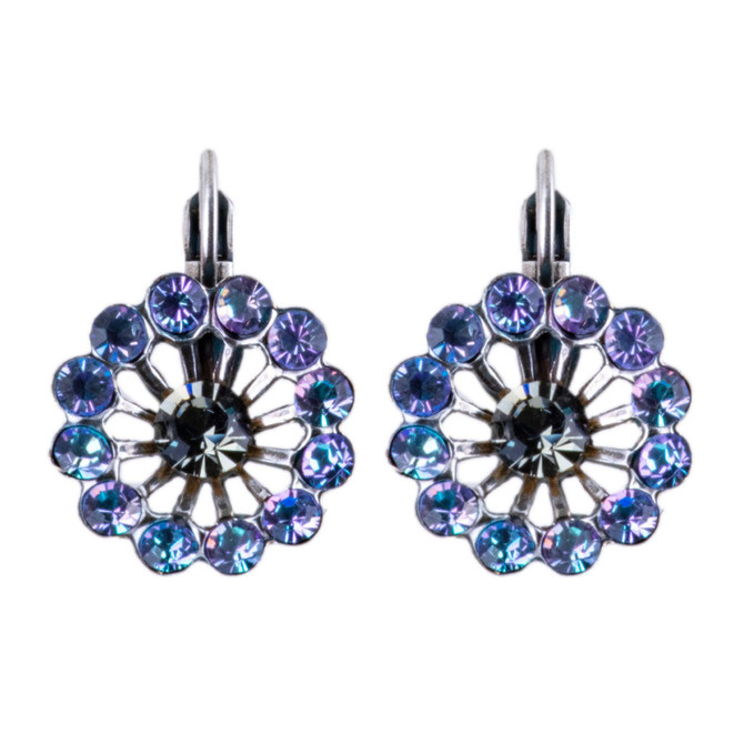 Mariana Extra Luxurious Dahlia Leverback Earrings in Ice Queen - Preorder