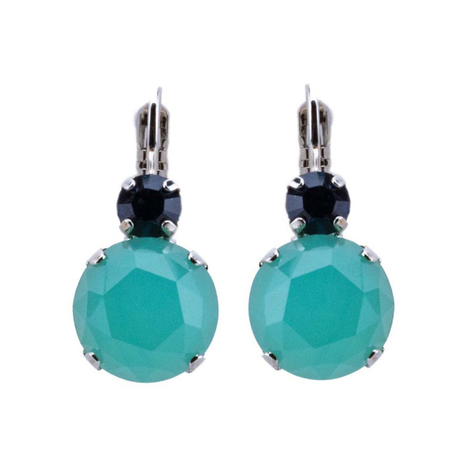 Mariana Lovable Rivoli Double Stone Leverback Earrings in Fairytale - Preorder