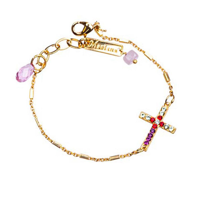 Mariana Petite Cross Chain Bracelet in Enchanted - Preorder