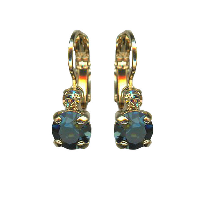 Mariana Petite Double Stone Leverback Earrings in Fairytale - Preorder