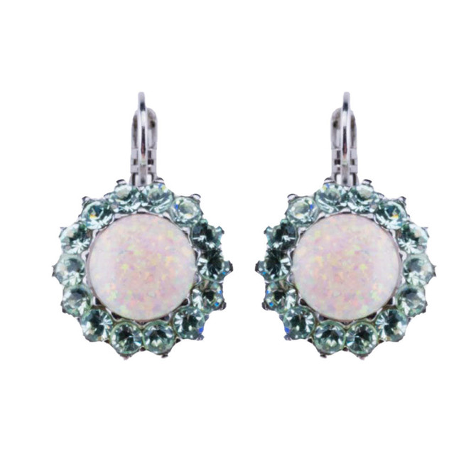 Mariana Extra Luxurious Rosette Leverback Earrings in Enchanted - Preorder