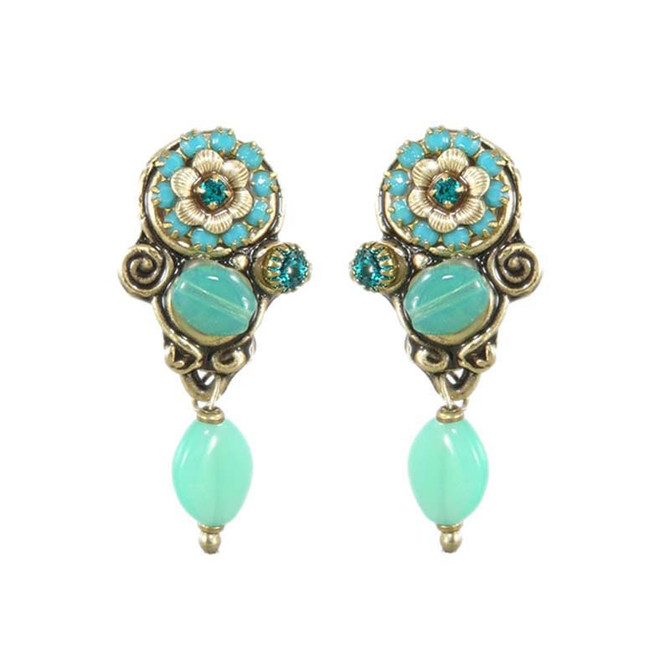 Michal Golan Viridian Floral Earrings