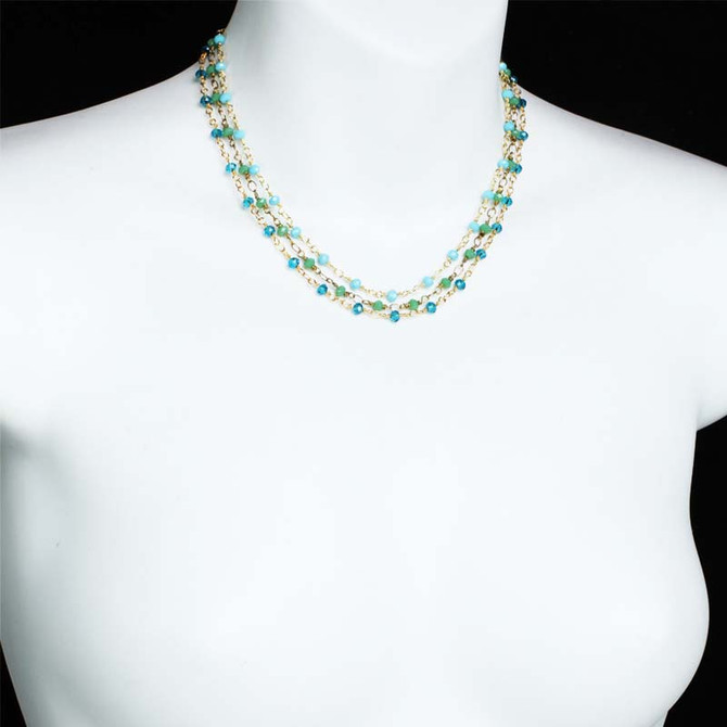 Michal Golan Viridian Layer Necklace