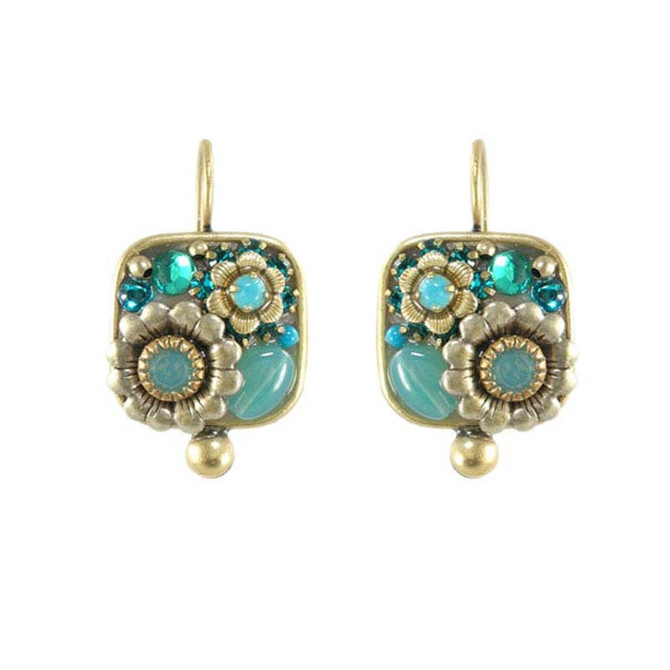 Michal Golan Viridian Square Earrings