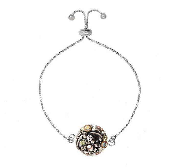 Michal Golan Adjustable Silverlining Circle Bracelet