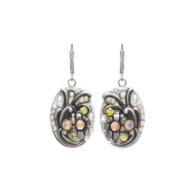 Michal Golan Silverlining Oval Earrings I