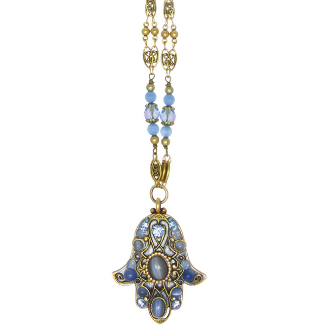 Michal Golan Bluebell Hamsa Necklace