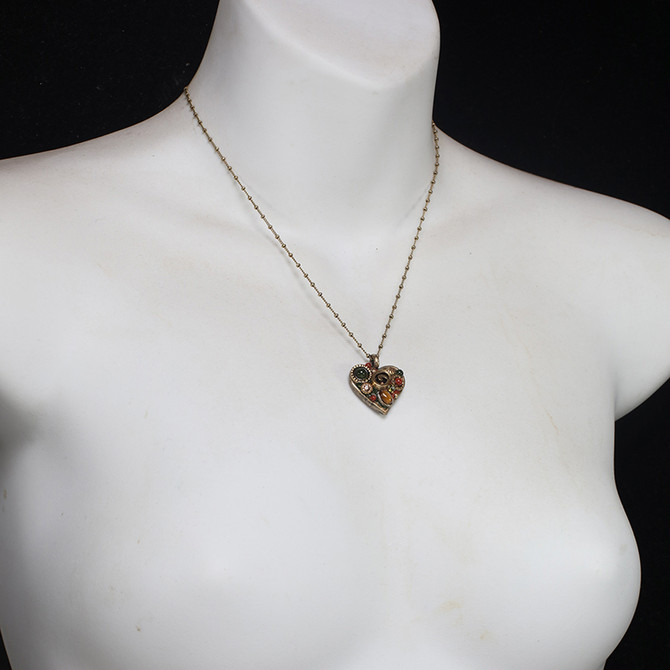 Michal Golan Evergreen Heart Necklace