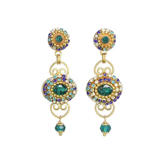 Michal Golan Bella Dangling Oval Earrings