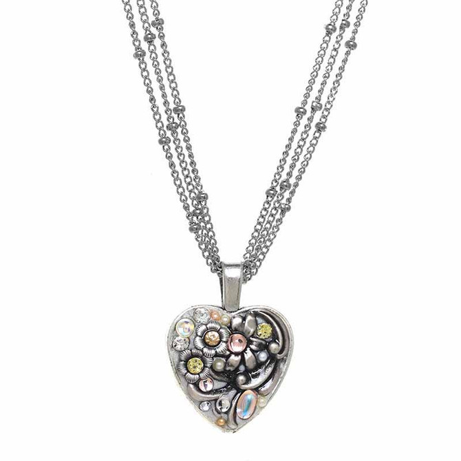 Michal Golan Silverlining Heart Necklace I