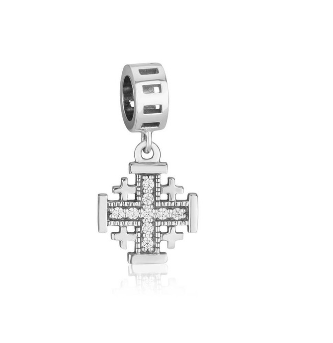 Serling silver Charm Penant with Zirconia Stones