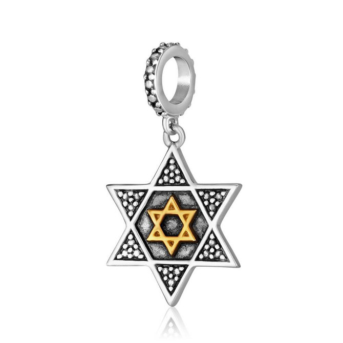 Gold Plated Classic Star of David Sterling Silver Pendant