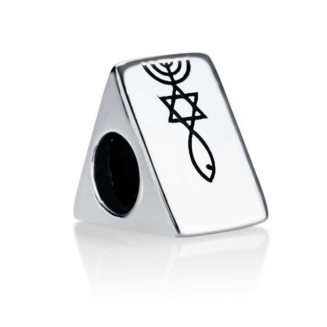 Silve Messianic Triangle Shaped Charm