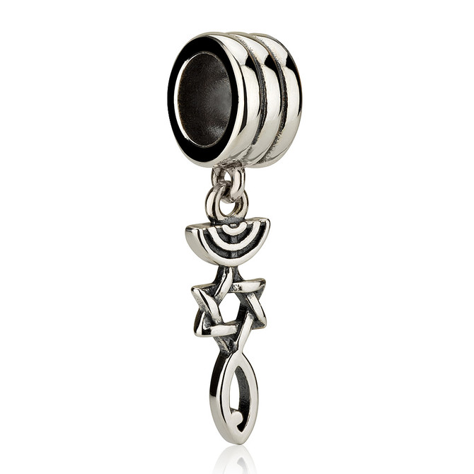 Messianic Charm in 925 Sterling silver