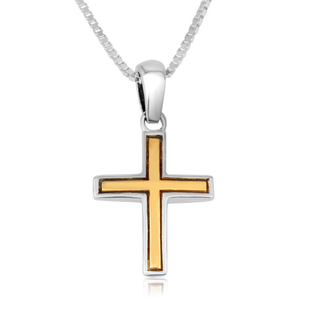 Silver Embellished Jewelry in a form of Trinity Cross