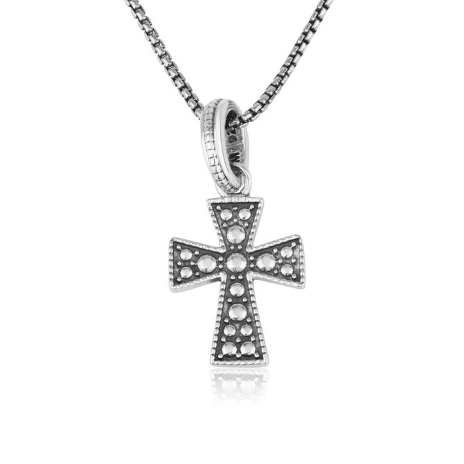 925 Sterling Silver Pendant in a form of Trinity Cross