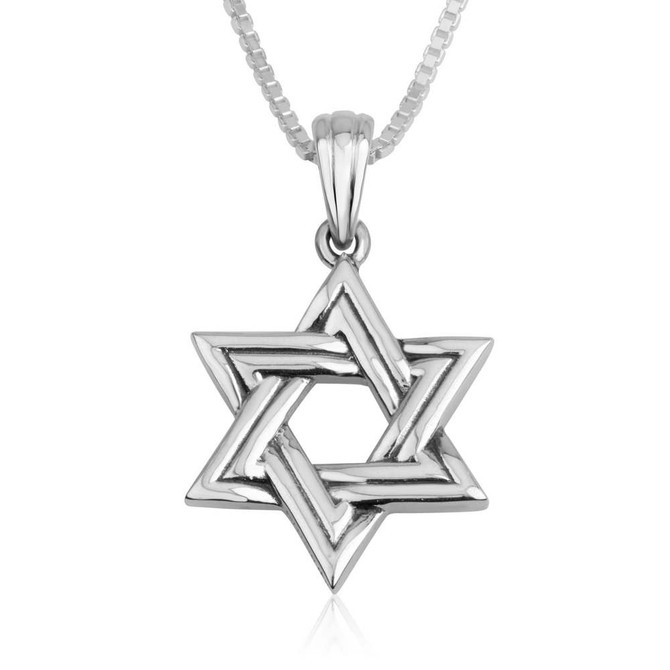 Sterling Silver Pendant in a form of Star of David
