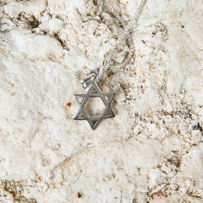 Silver Pendant in a form of Classic Star of David