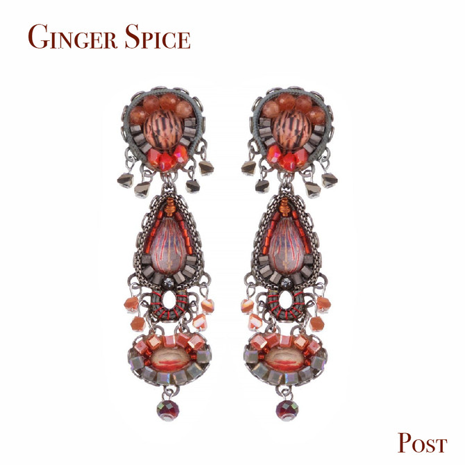 Ayala Bar Ginger Spice Dusty Rose Earrings