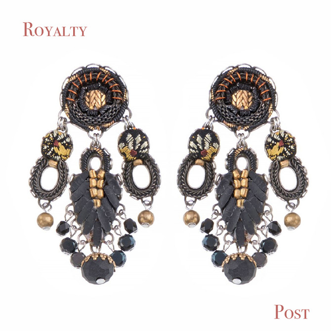 Ayala Bar Royalty Black Gold Affair Earrings