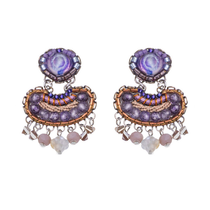 Ayala Bar Plum Blossom Violeta Earrings
