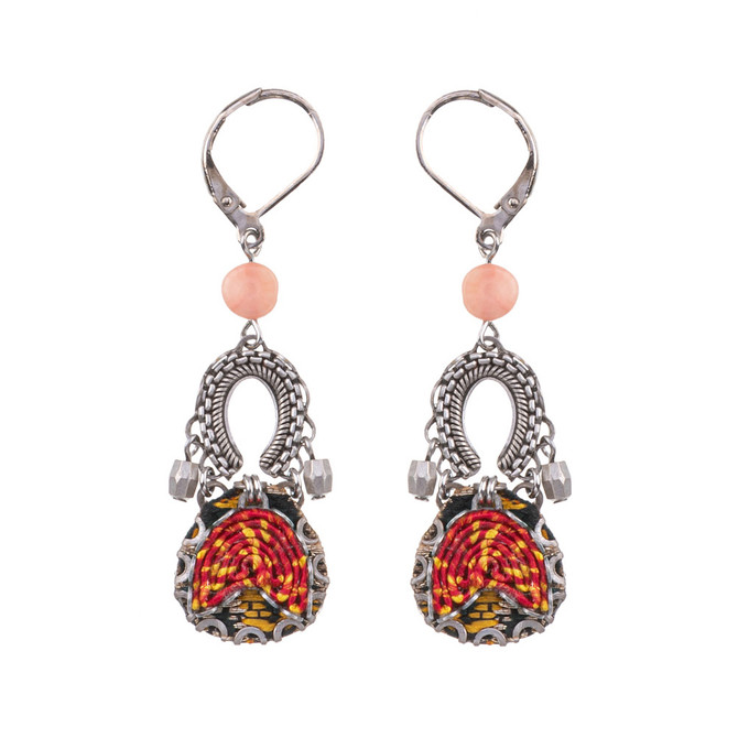 Ayala Bar Embroidered Dream Island in the Sun Earrings