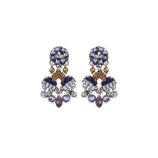 Ayala Bar Mystical Grape Silver Lining Earrings