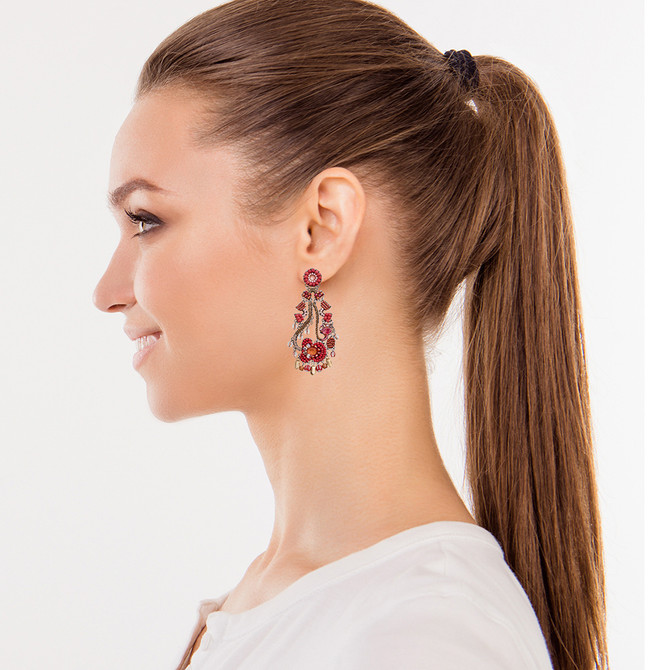Radical Red Cherry Bomb Earrings