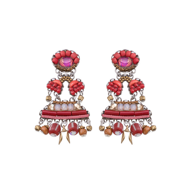 Radical Red Lava Flow Earrings