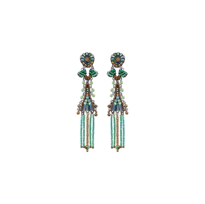 Ayala Bar Seagrass Emerald Cascade Earrings