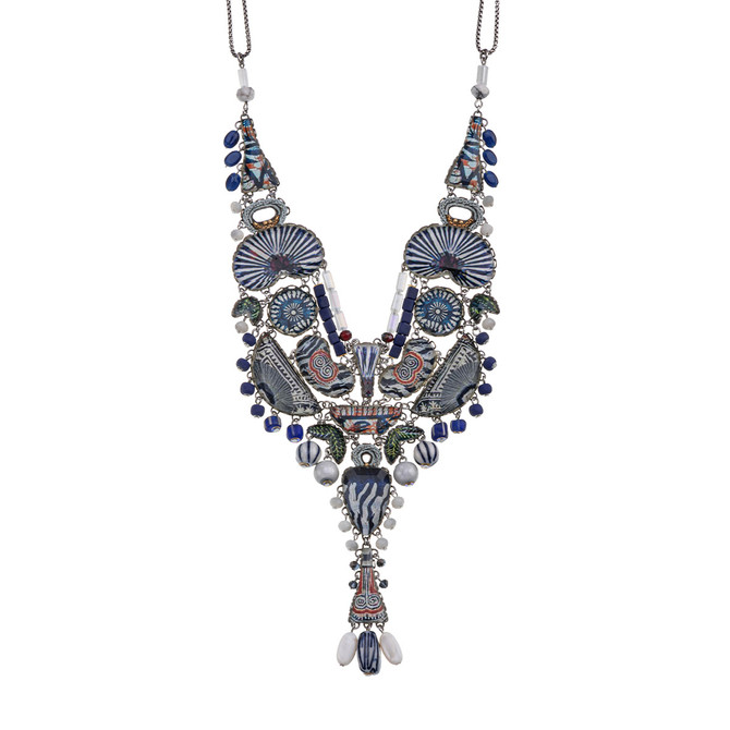 Ayala Bar Blue Domes Architect Blue Necklace