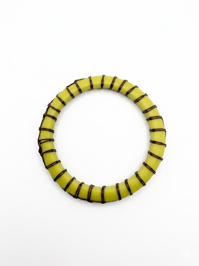  Orna Lalo Mustard Resin Cord Bangle