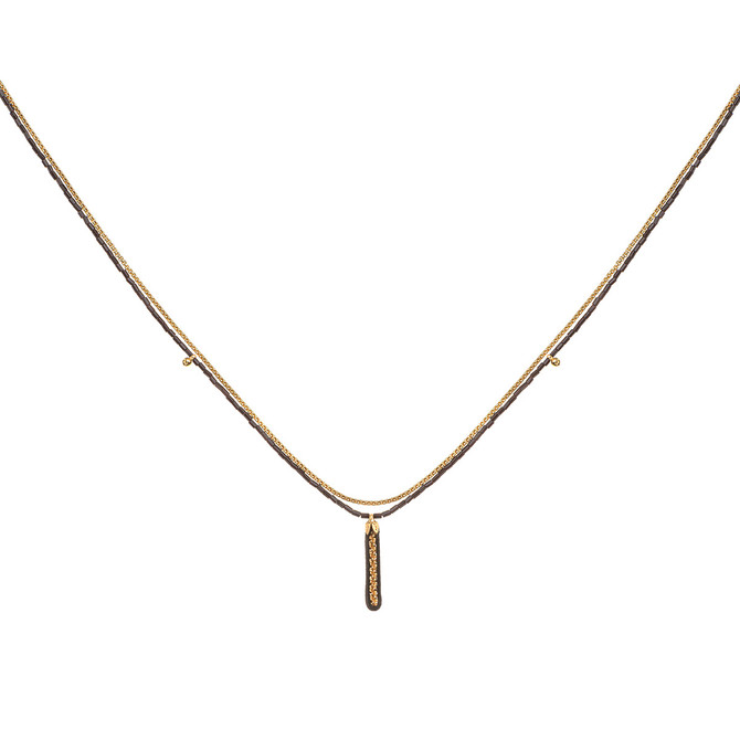 Midnight Lava Black Tourmaline Necklace