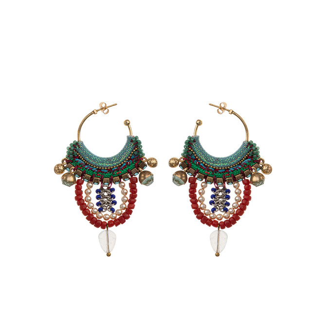 Jewel of the Nile Royal Caravan Hoop Earrings
