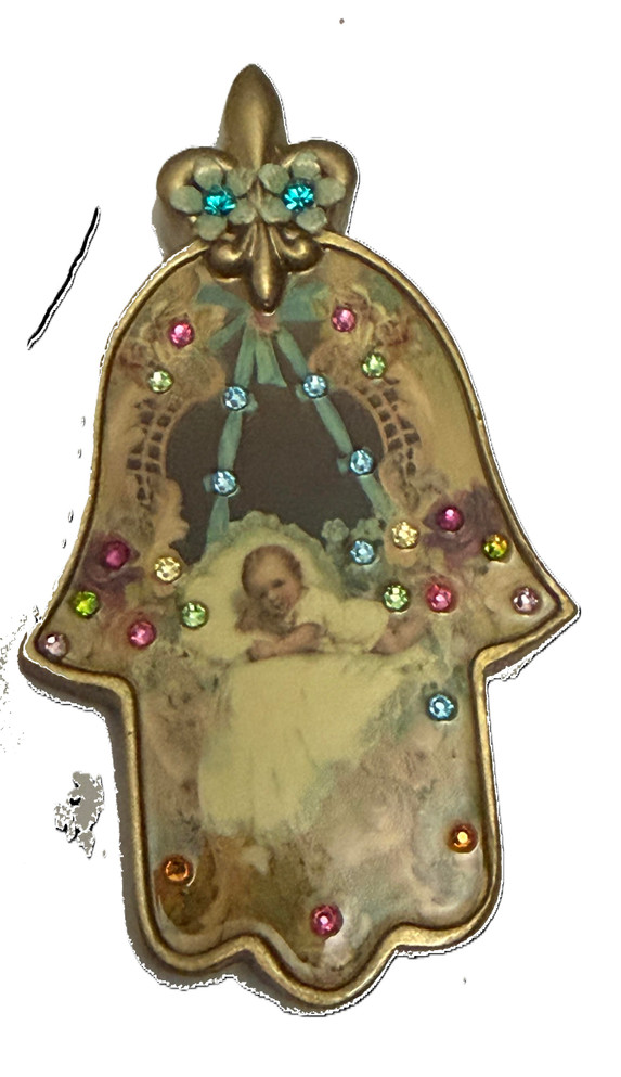 Michal Negrin Baby Protection Mini Wall Hamsa