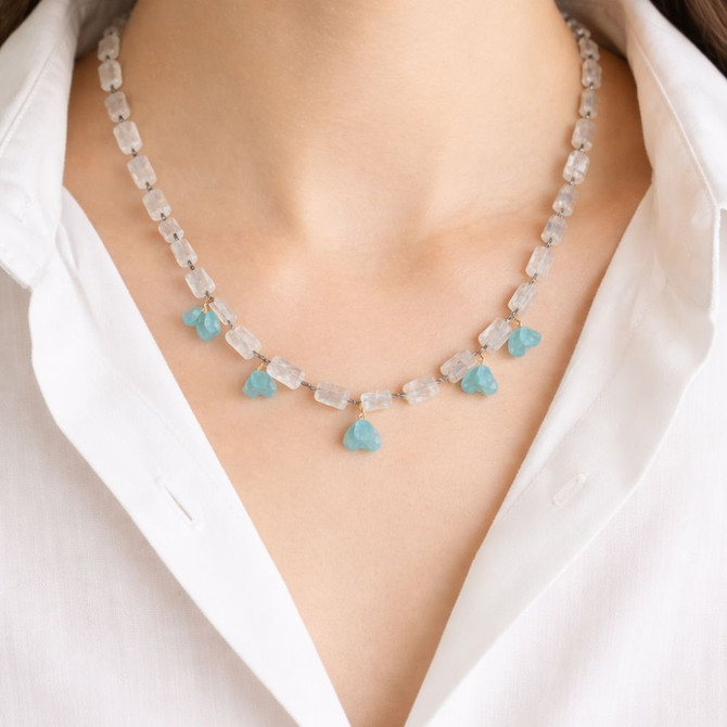 Nava Zahavi Moonstone Chalcedony Delight Necklace