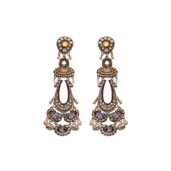 Ayala Bar Drops of Gold Gilded Shell Earrings