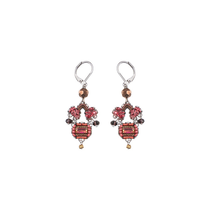 Ayala Bar Mulled Wine Burgundy Season Earrings